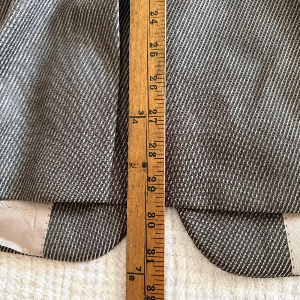 Hugo Boss Suit Jacket Mens 42R Brown Stripe Wool Notch Lapel Turkey Business